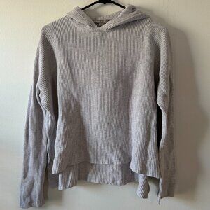 Athleta Rest Day Knit Hoodie Pima Cotton Silk Blend Sweater